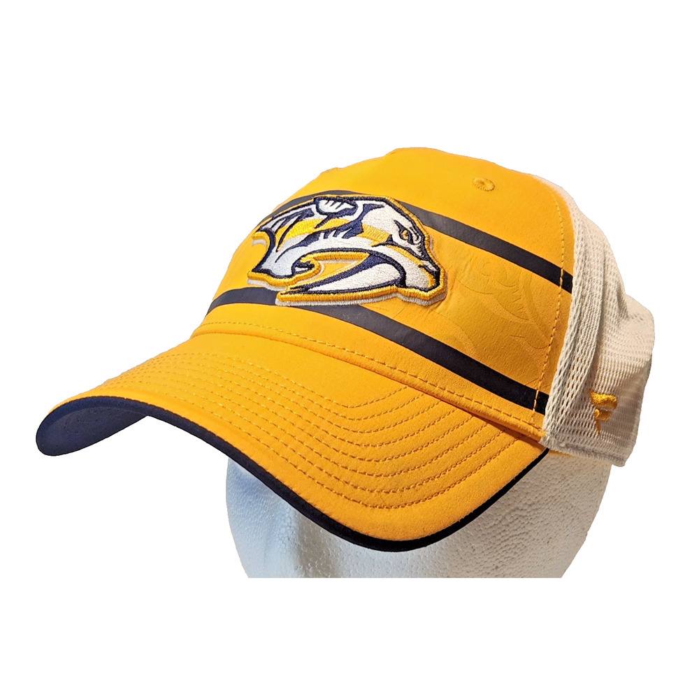 Nashville Predators NHL Hockey Fanatics Authentic PRO Strap-back Trucker Hat Cap
